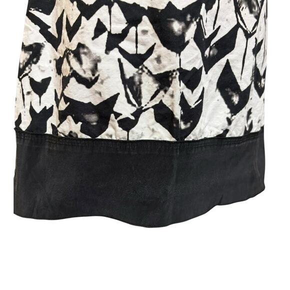 Jil Sander Navy Black/White Abstract Fit n Flare Sleeveless Mini Dress - 38 / 8 - Picture 6 of 10